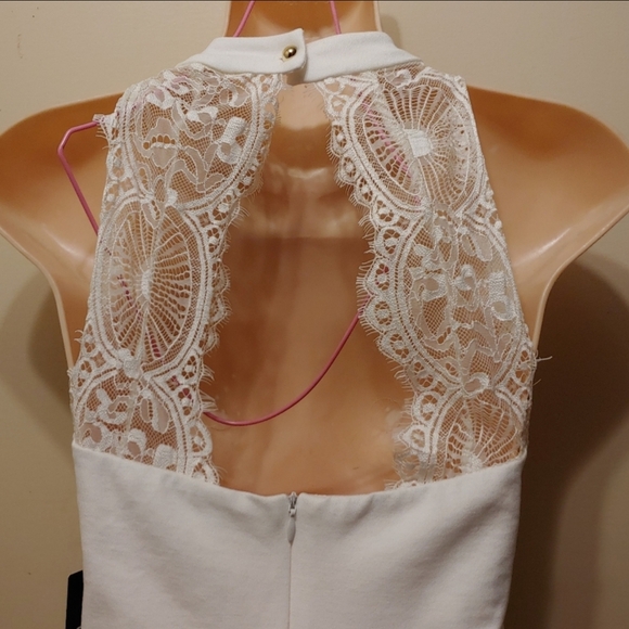 Lulus White Lace Skater Dress Size Small (2-4) NEW with Tags - Picture 6 of 8